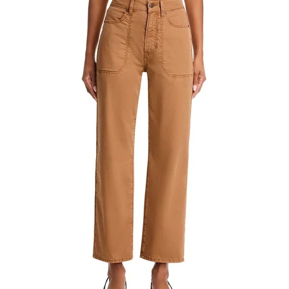 Veronica Beard Crosbie Wide Leg Ankle Pants. Size 29 Tan/Camel .